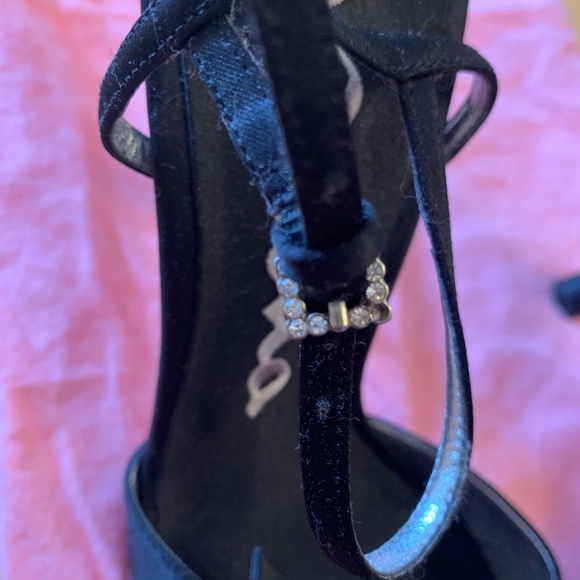 Nina Black Satin Dress/Formal Shoes - Picture 6 of 6